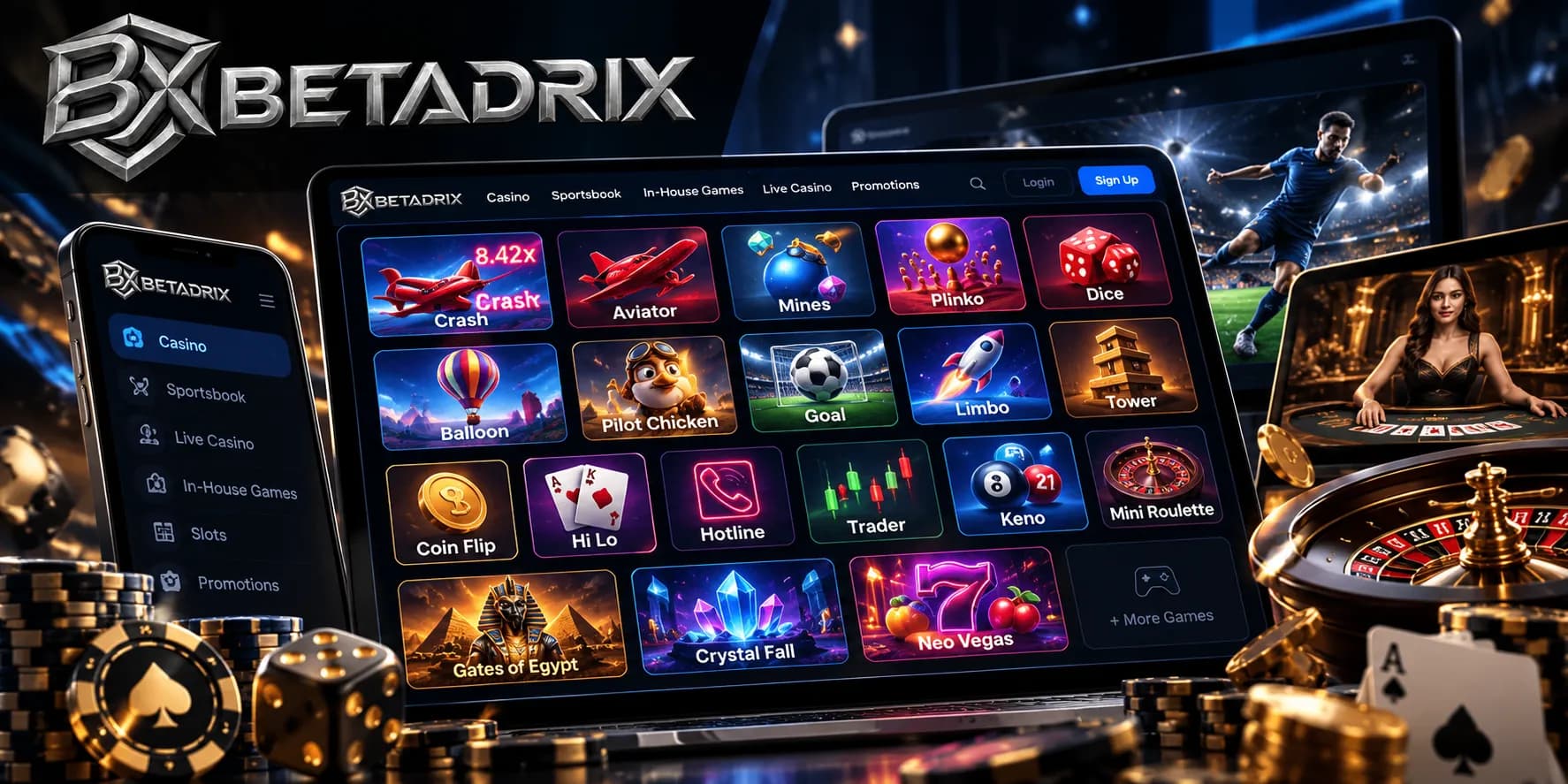 20 In-House Casino Games on One iGaming Platform